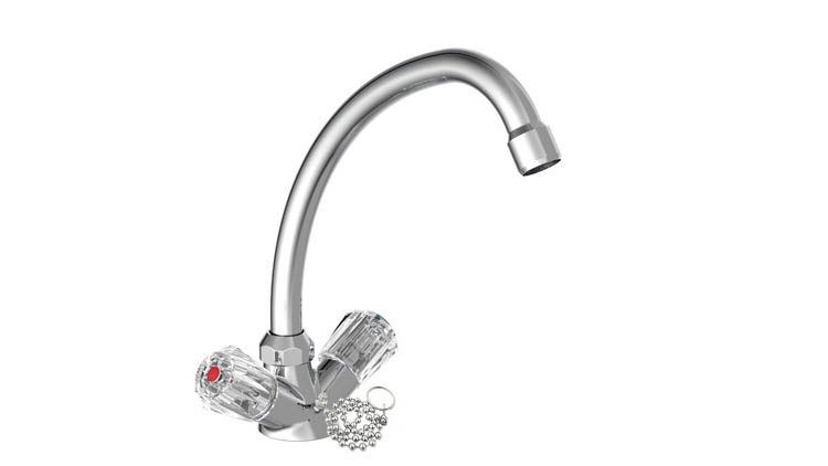 Robinet de lavabo Branko basse pression chrome