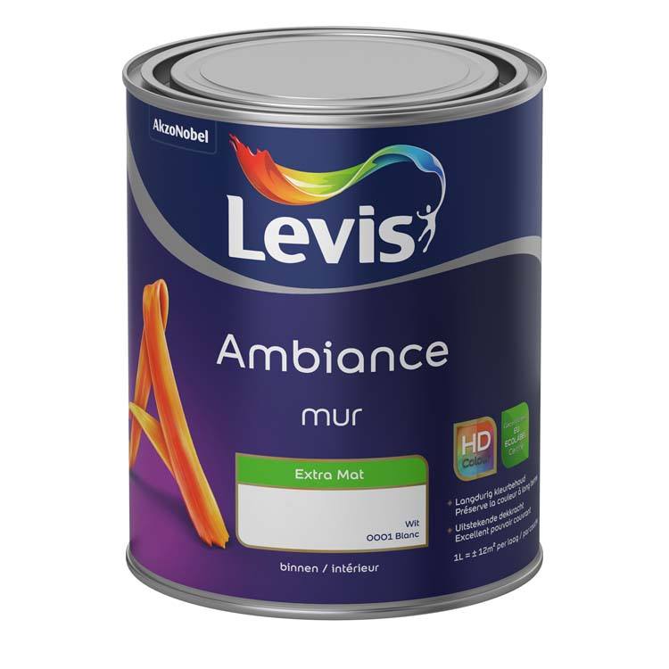 Levis Ambiance peinture murale extra mat 1l blanc