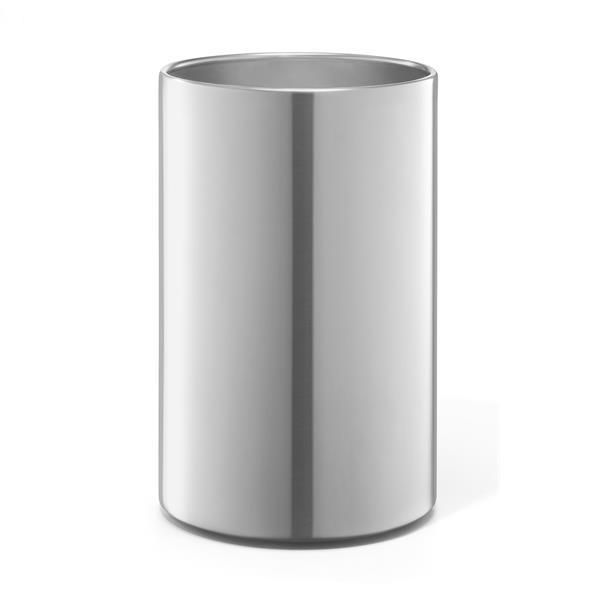 Poubelle inox argent mat 7L