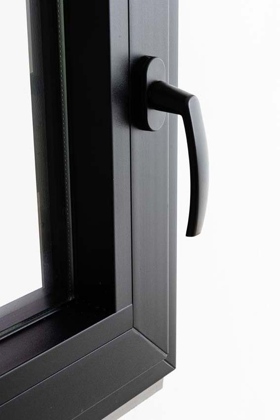 1-VL draaikiepraam pvc Deceuninck Elegant Inf. zwart/zw B700xH800 mm L 1-VL draaikiepraam pvc Deceuninck Elegant Inf. zwart/zw B700xH800 mm L