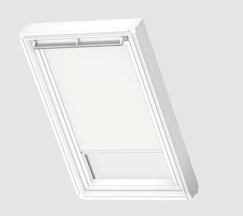 Store enrouleur Velux occultant à commande manuelle blanc CK01 1025SWL