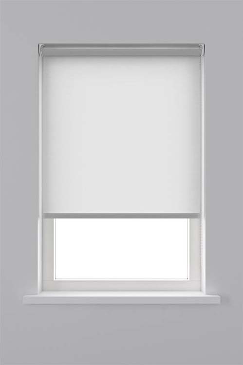 Store enrouleur textile translucide 60x190 cm blanc