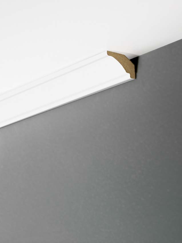 Mouluer plafond MDF hydrofuge gloss white 270cm