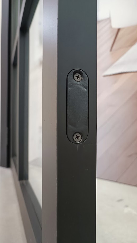 Bloc-porte 83cm steel look feeling 8R verre clair 201.5cm