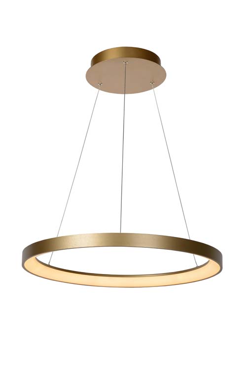 Hanglamp - Ø 58 cm - LED Dimb. - 1x50W 2700K - Mat Goud / Messing