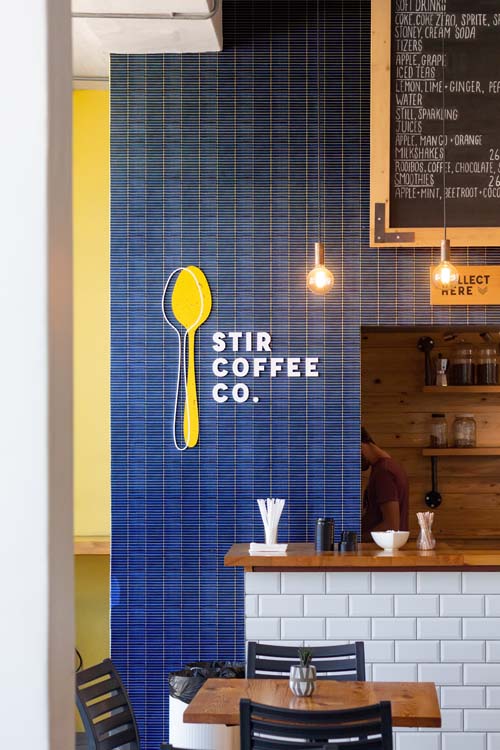 Mosaïque Finger bleu cobalt brillant 28,2x30,8cm