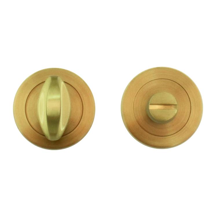 Quincaillerie toilette pro rond rosace tournante cuivre mat