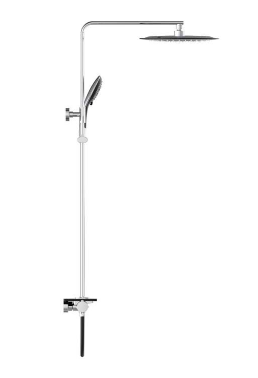 Set de douche Fiona thermostatique noir/chrome Set de douche Fiona thermostatique noir/chrome