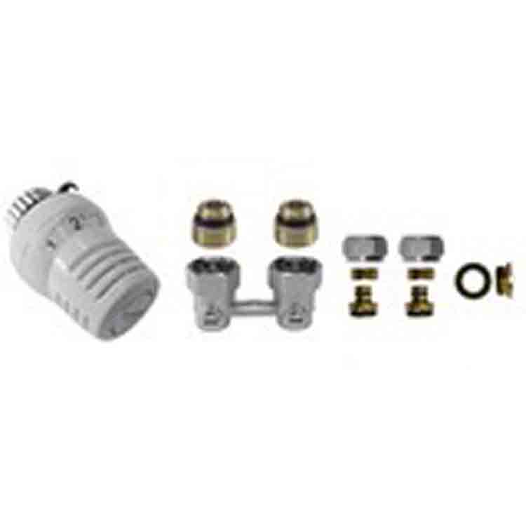 Set pour raccordement murale avec robinet radiateur