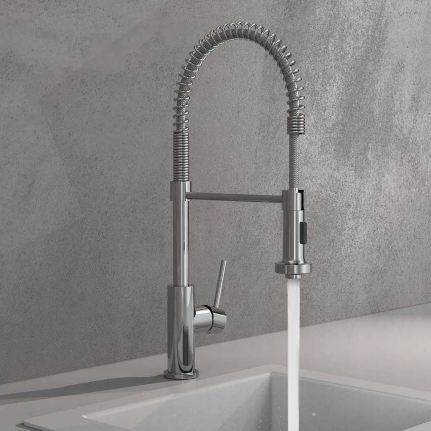 Robinet de cuisine Blizz chrome avec bec extractible