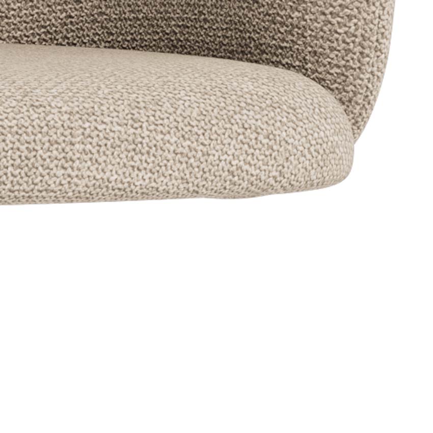Chaise de bar Nora avec pied trompette beige