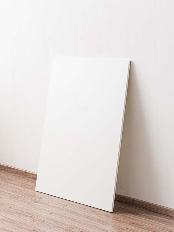 Achterwand voor keukeneiland Plenti wit 120cm