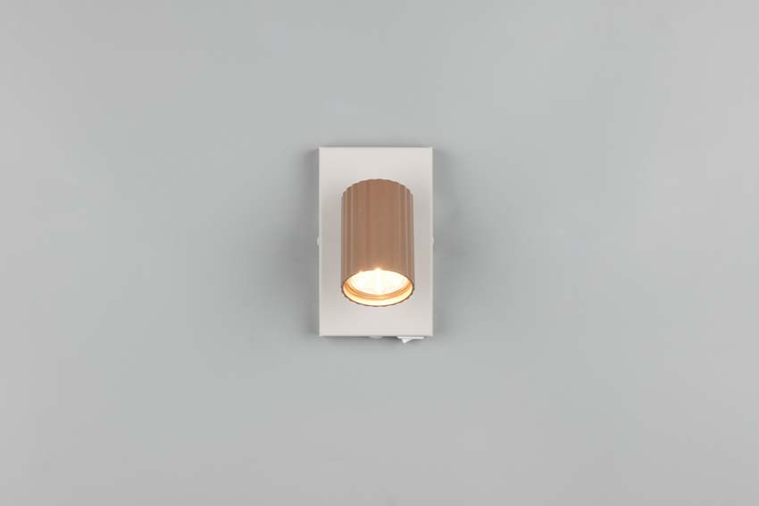 Applique murale - Café - 9x15x14cm - Dimmable - GU10 - 1x10W