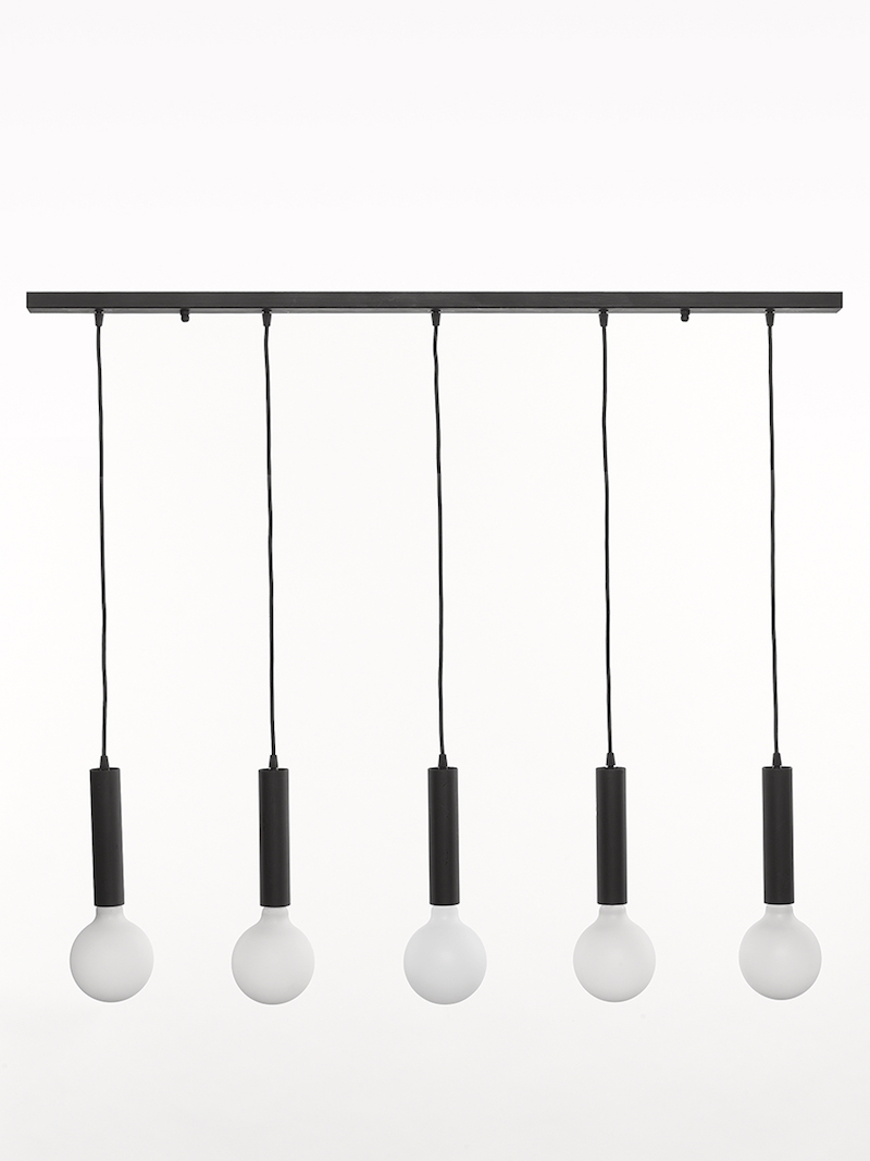 Suspension vintage rouille 5xE27 max. 100cm