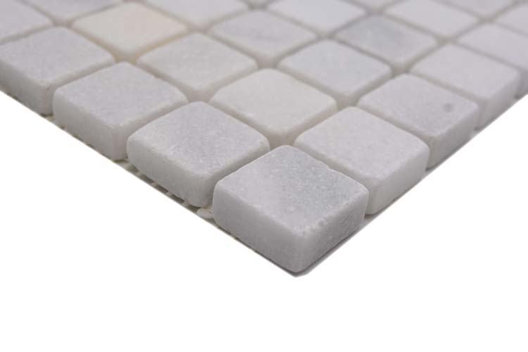 Mosaïque Ibiza marbre blanche carrée small 30,5 x 30,5 cm