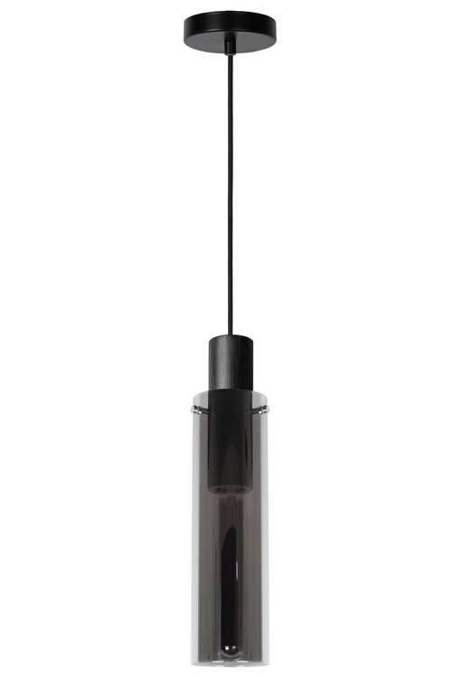 Lucide ORLANDO - Hanglamp - Ø 10 cm - E27 - Fumé