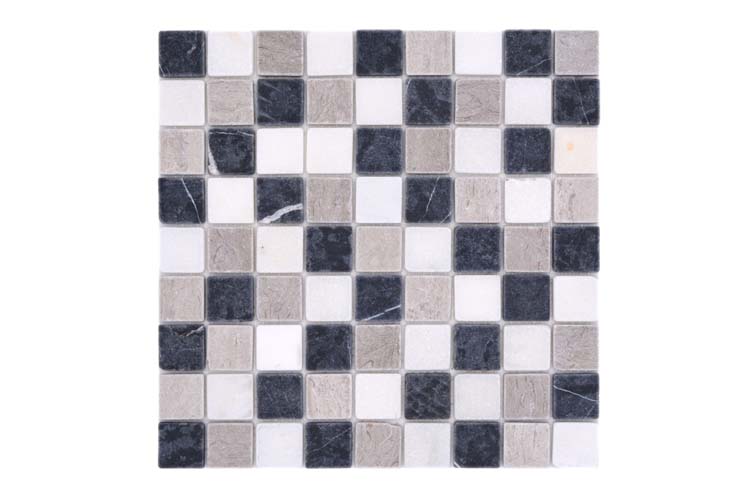 Mosaïque marbre mix 30,5 x 30,5 cm