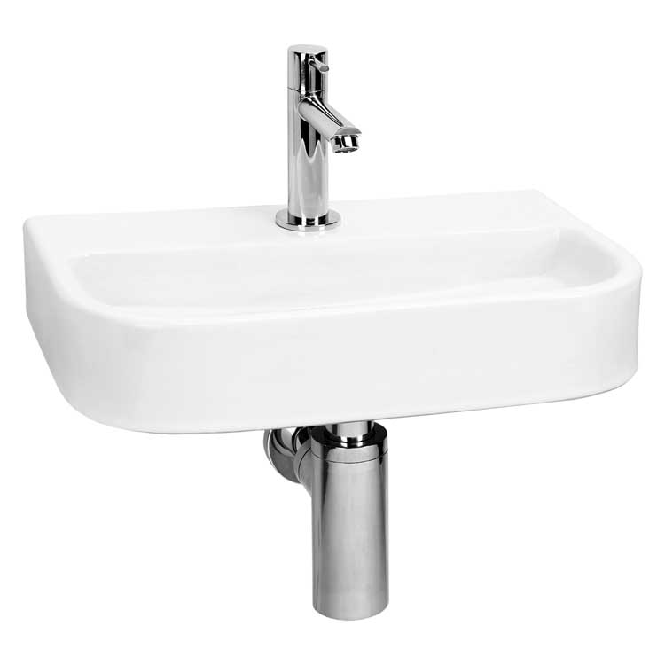 Lave-mains Oliva céramique blanc 7x38x24cm set complet