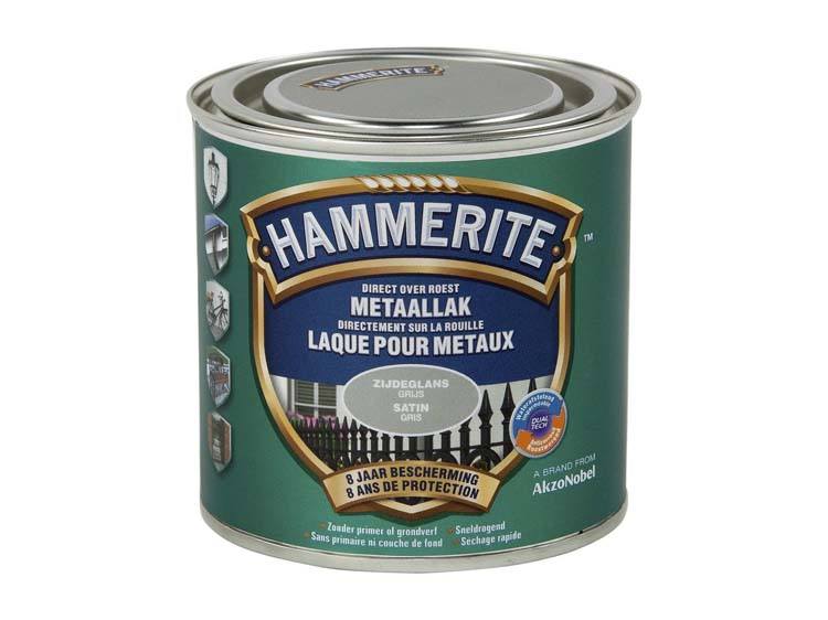 Hammerite lak zijdeglans 0,25l grijs