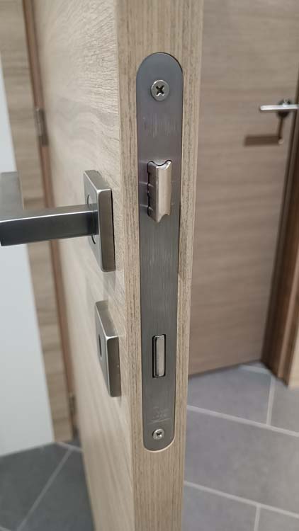 Porte intérieure complète S69 Authentic Oak 201,5x73cm nid d'abeille réversible + châssis 16,5cm