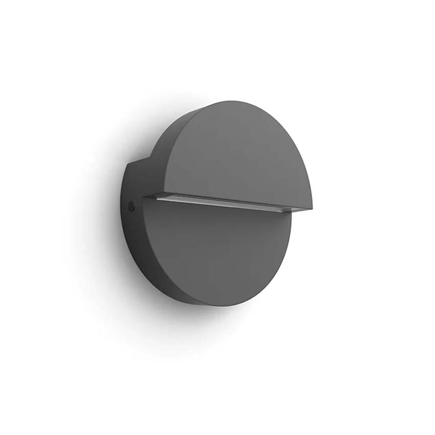 Applique murale d'extérieur Cleo - anthracite - 4.3W - 2700K - IP44
