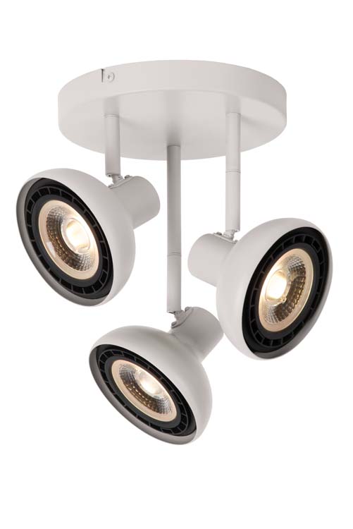 Lucide SENSAS - Plafondspot - Ø 25,8 cm - 3xES111 - Wit