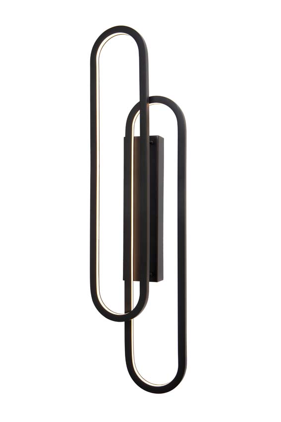 Applique murale - LED dimmable - 1x35W 2700K - Noir