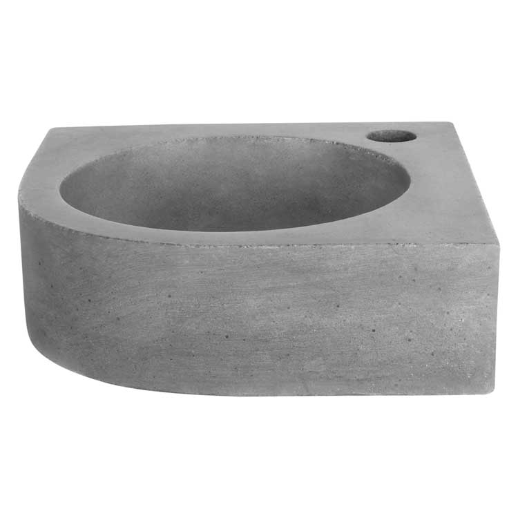 Lave-mains Caro beton gris fonce 10x30x30cm