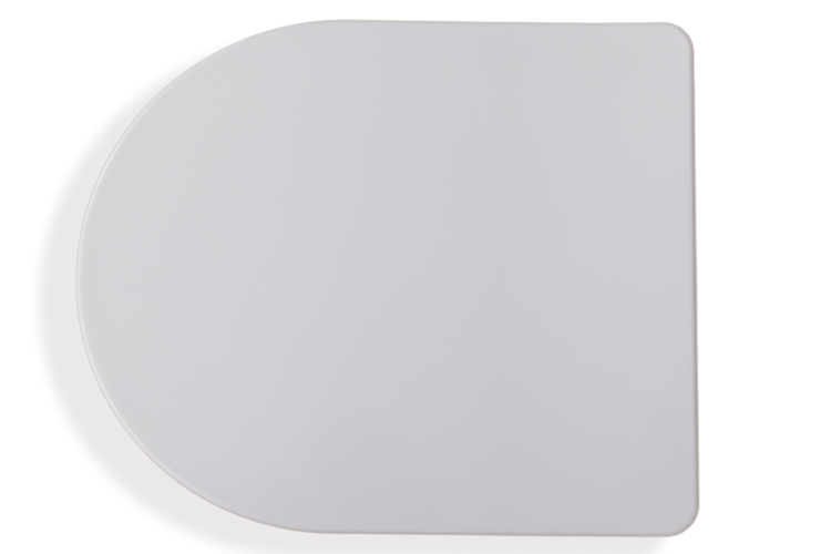 Siège de toilette Gary mince blanc