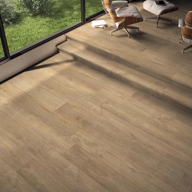 Keramisch parket Cozy Havana bruin 20x120cm