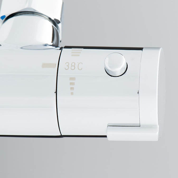 Douchekraan thermostatisch Levi 12cm HOH chroom Douchekraan thermostatisch Levi 12cm HOH chroom