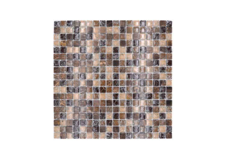 Mosaïque verre mix emperador 30,5 x 30,5 cm