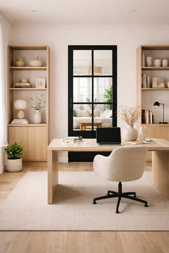 Complete deur 73cm steel look feeling 6R helder glas 201.5cm