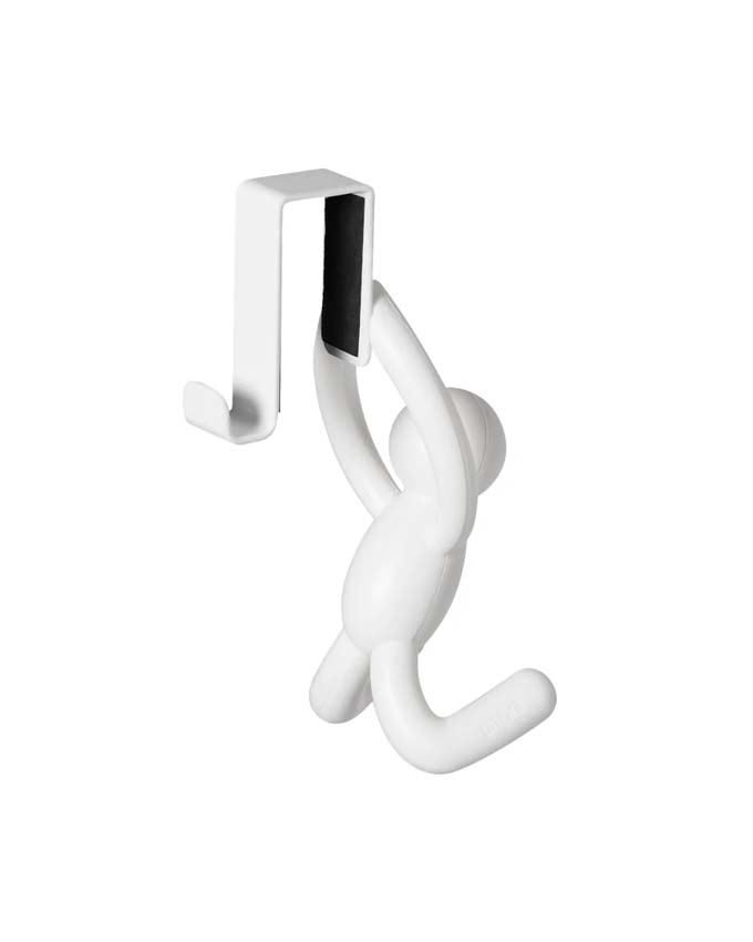 Ensemble de 2 crochets de porte Umbra Buddy blanc