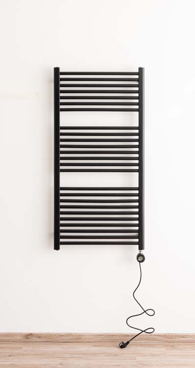 Radiateur électrique Darius single noir 120x60cm 700 watt