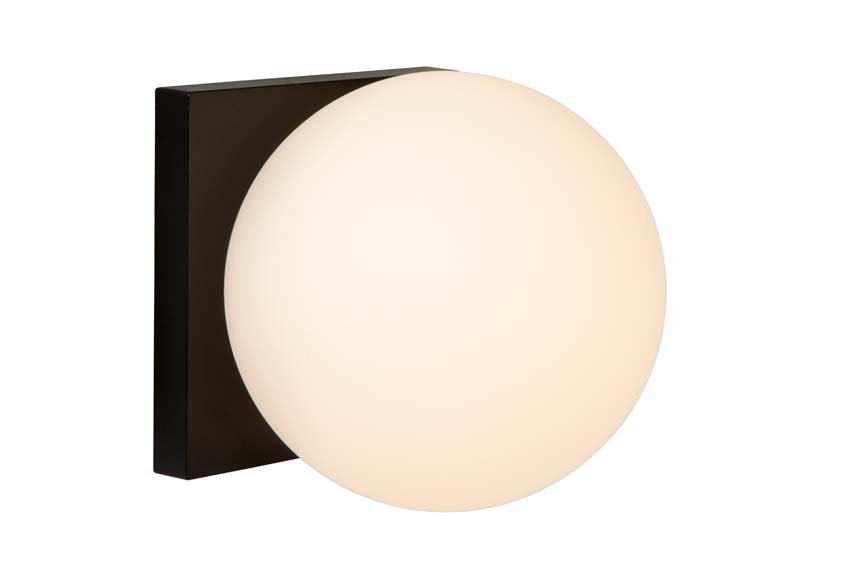 Plafonnier de salle de bains -  Ø13,5cm - LED dimmable - 1x12W 1800K/3000K - IP40 - Noir