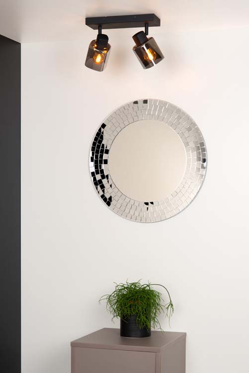 Plafonnier - noir - 2xE14 - 25W