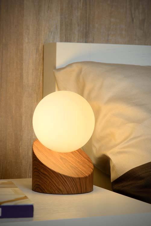 Lampe de table - Ø 10 cm - G9 - Bois