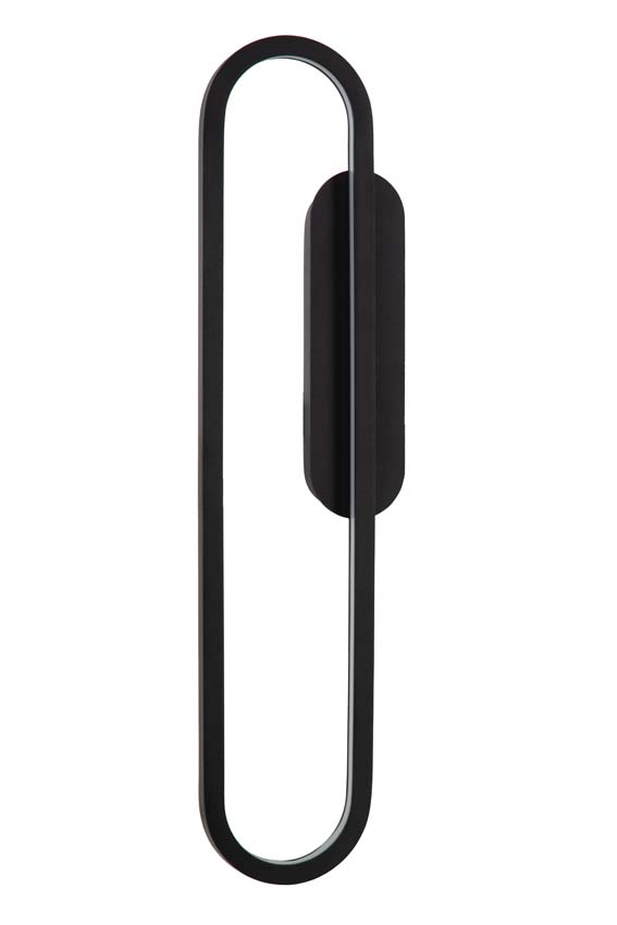 Applique murale - LED dimmable - 1x24W 2700K - Noir
