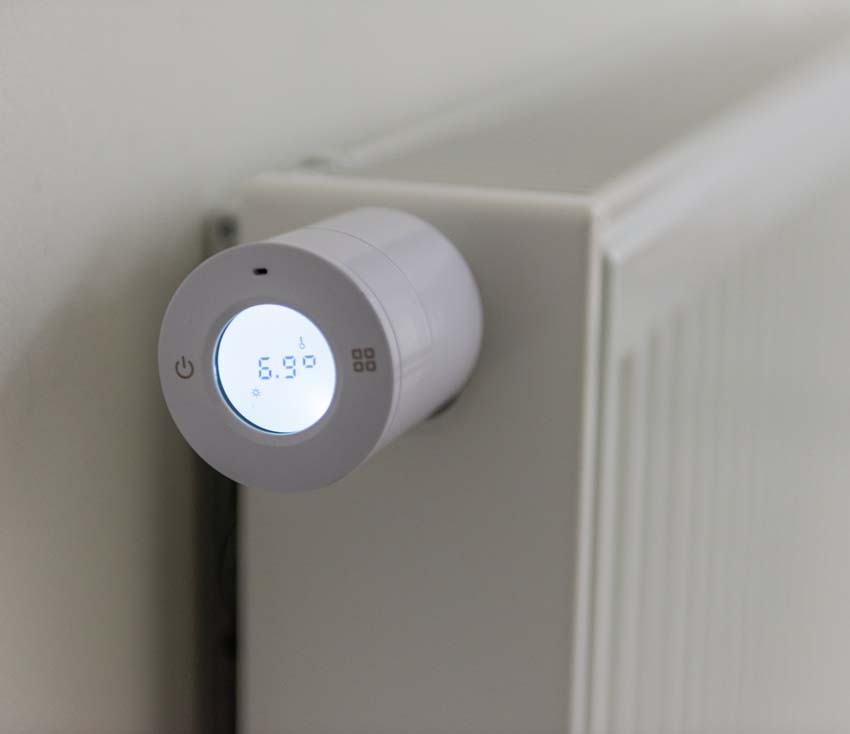 Thermostat de radiateur Bluetooth blanc