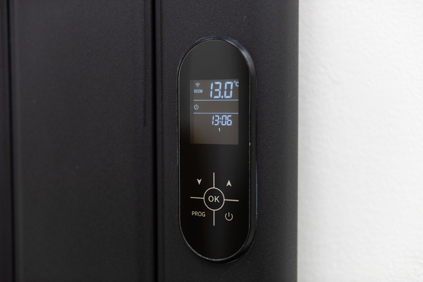 Elektrische designradiator Daisy 160x50cm enkel antraciet 1500W