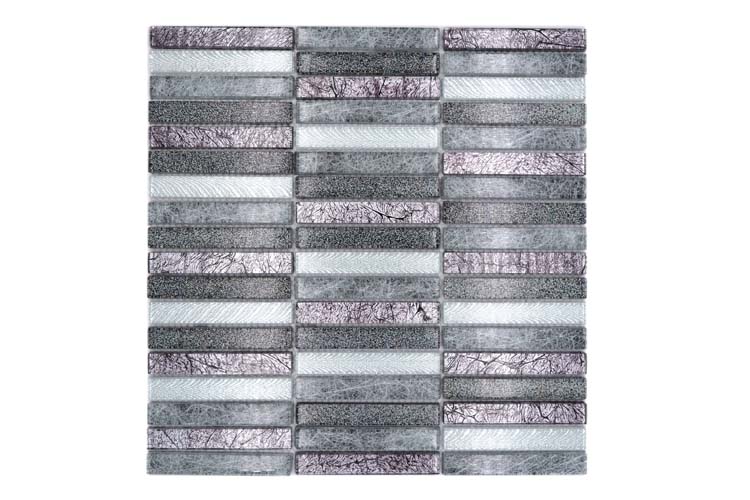 Mozaïek glas Day zilver 29,8 x 30,4 cm