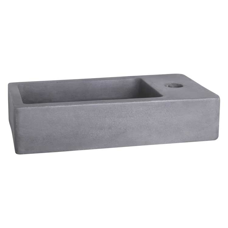 Lave-mains Femke béton gris foncé 8x40x22cm