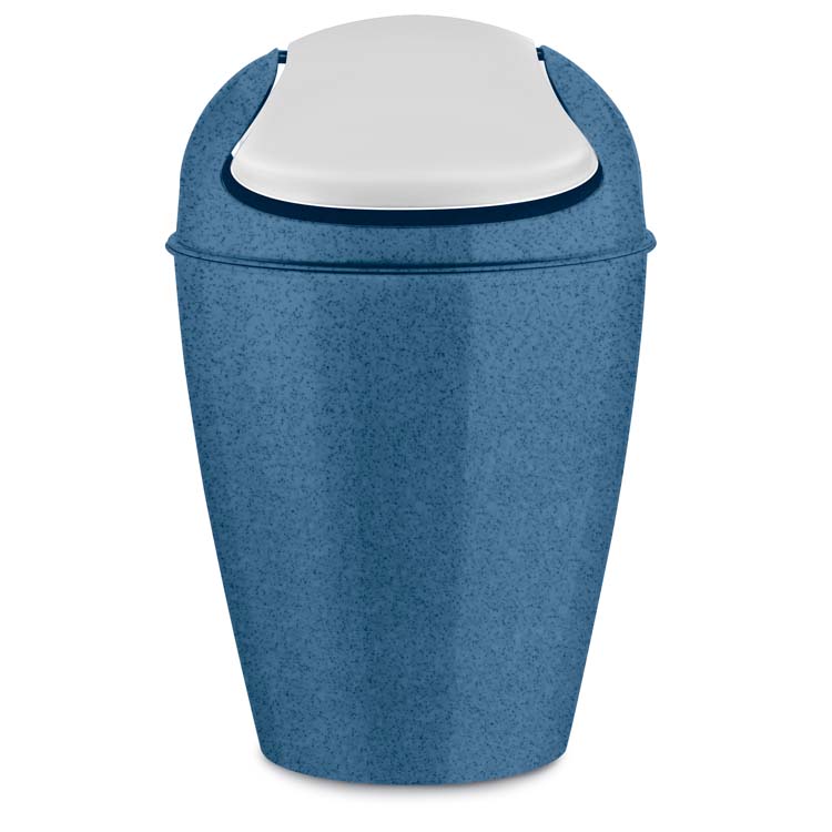 Afvalemmer Koziol 5L blauw met kantdeksel