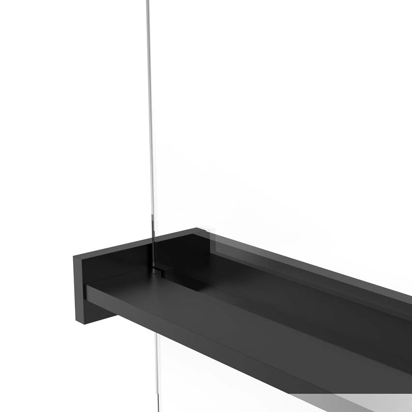 Handdoekhouder hangend matzwart 160cm
