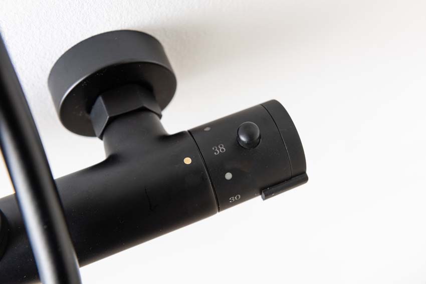 Doucheset Stallion thermostatisch zwart