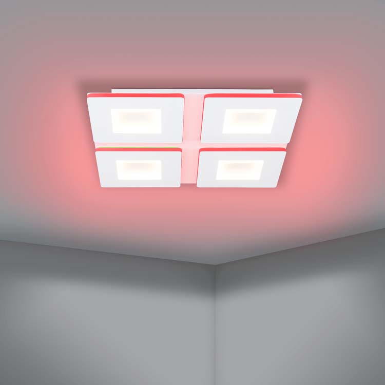 Plafonnier - blanc - 45x45cm - dimmable - LED - 1x26,2W - 2700-6500K + RGB