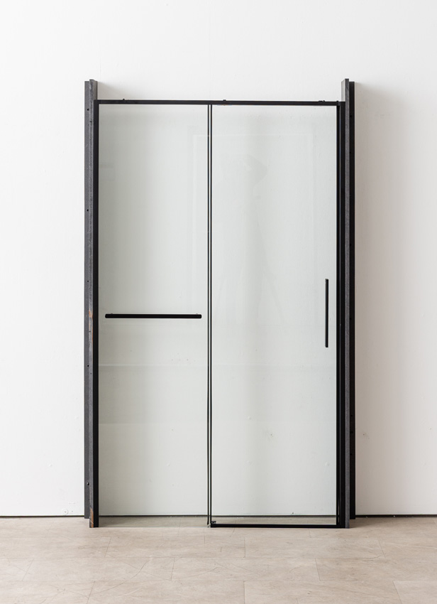 Doucheschuifdeur Ulani zwart 138-140x200cm