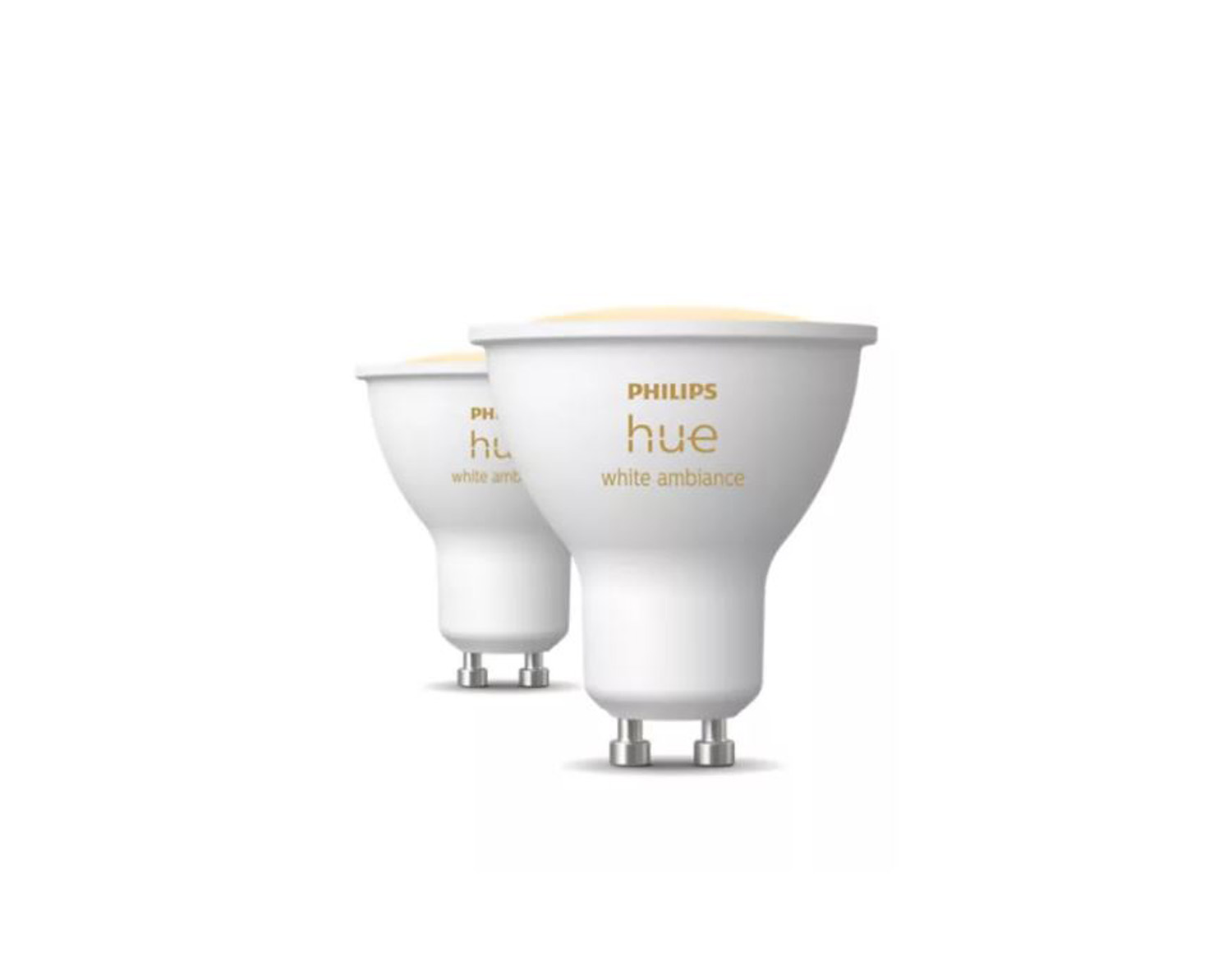 Ampoule LED - GU10 - blanc - H5,7xØ5cm - dimmable - 4,2W - 400lm - blanc chaud à froid - 2 pièces