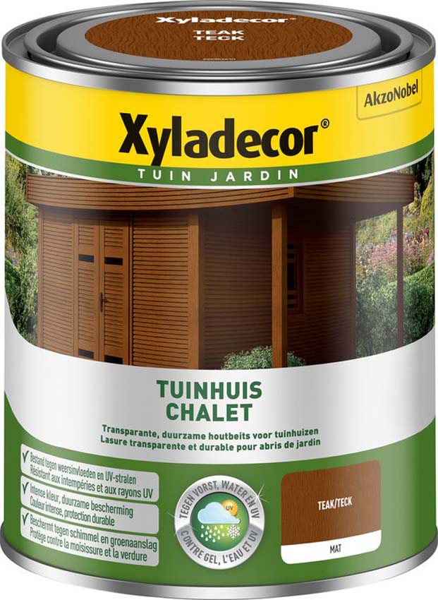 Lasure pour abri de jardin Xyladecor teak 750ML